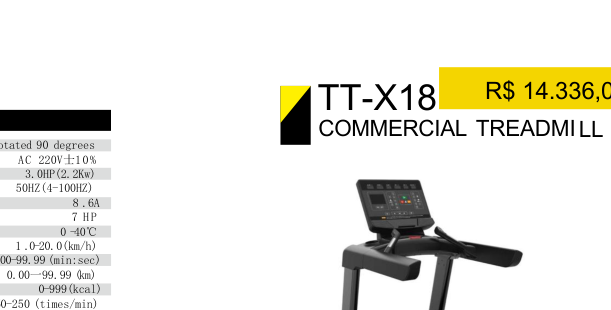 X18 - Commercial Treadmi